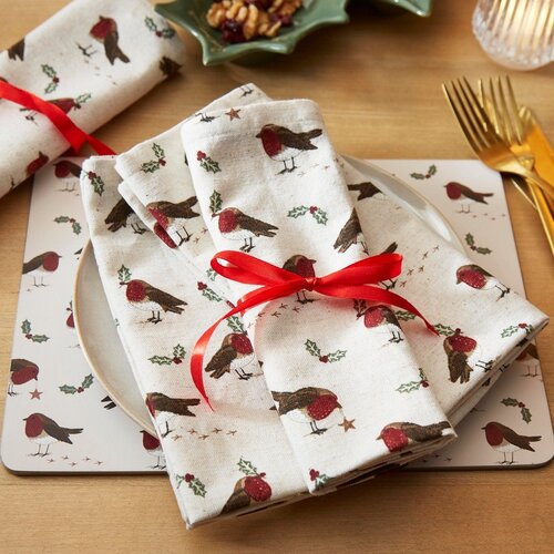 Cooksmart &amp;reg; Tekstilni ubrusi u setu 4 kom 45x45 cm Robin&amp;#039;s Retreat &amp;ndash; Slike