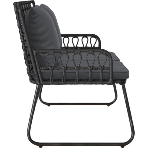 VidaXL Set vrtnih namje&amp;scaron;taja Crna, Antracit 113 x 69 x 83 cm Slike