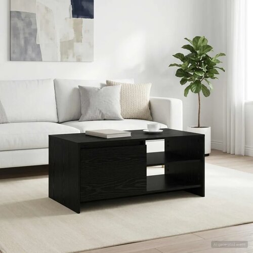  Stolić za kavu Crni hrast 102 x 50 x 45 cm Konstruirano drvo - Crni hrast Cijene