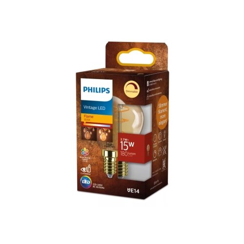 Philips led prigu&amp;scaron;iva sijalica vintage P45 E14/2,7W/230V 1800K Slike