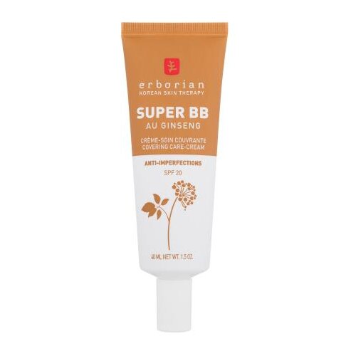 Erborian Super BB Covering Care-Cream SPF20 polno prekrivna bb krema za problematično kožo 40 ml Odtenek caramel Slike