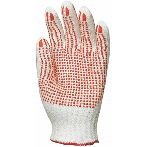  Pletena rukavica s crvenim pvc granulama veličina 7 ( 4350 ) Cene