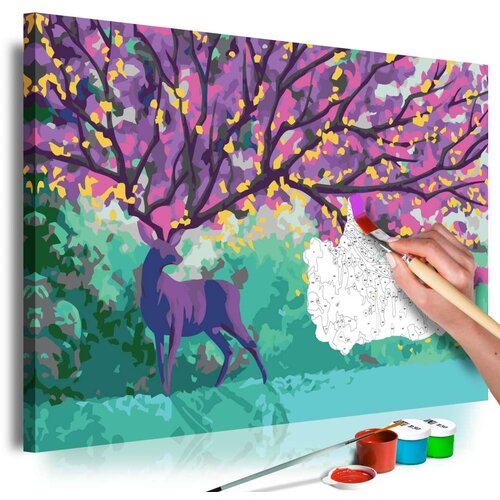  Slika za samostalno slikanje - Purple Deer 60x40 Slike