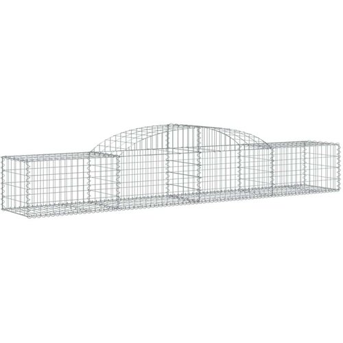  Lučne gabionske ko&amp;scaron;are 20 kom 300x50x40/60 cm pocinčano željezo Slike