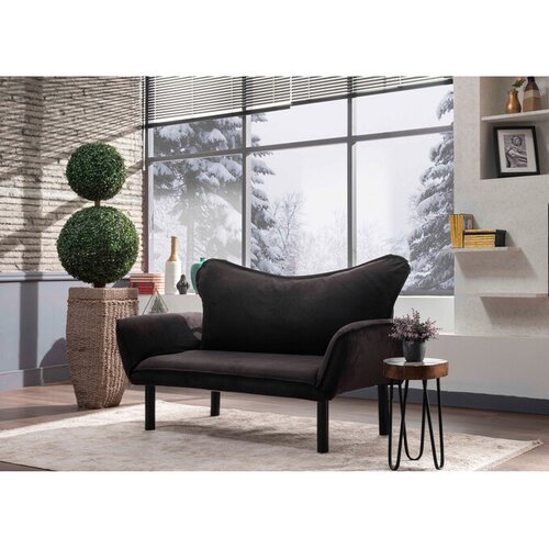 Atelier Del Sofa Dvosjed na razvlačenje CHATTO crni Slike