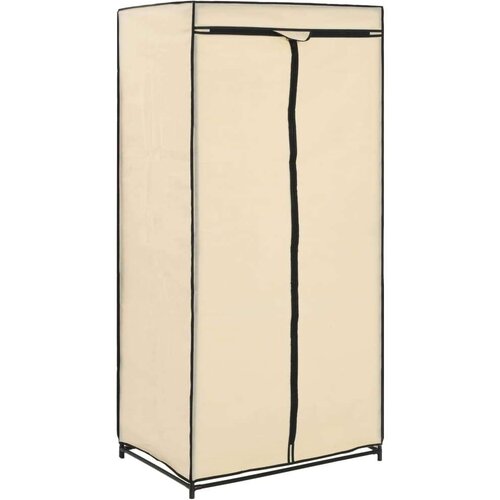 VidaXL garderobna omara 75x50x160 cm krem Slike