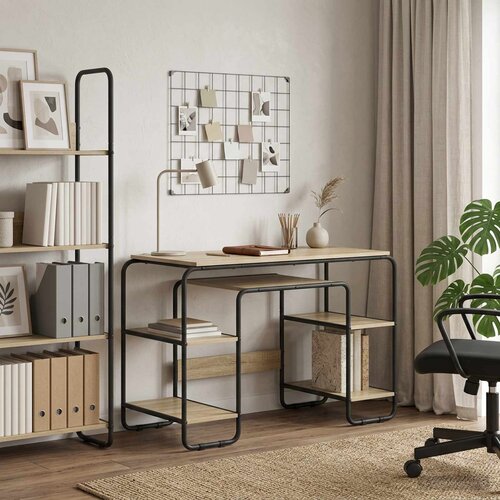  Stol s pohranom Hrast sonoma 113,5 x 52 x 75,5 cm Cene