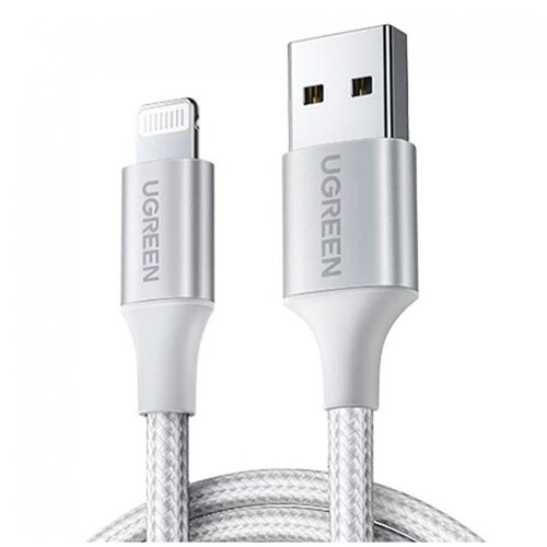 Ugreen polnilni kabel, usb-a na apple lightning, 2 m, bel Cene