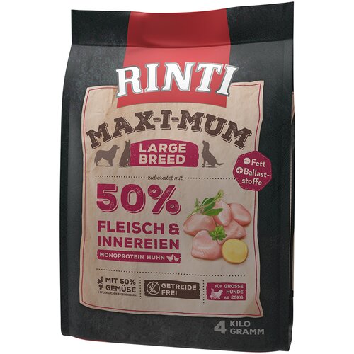Rinti Max-I-Mum Large Breed pi&amp;scaron;čanec - Varčno pakiranje: 2 x 4 kg Slike