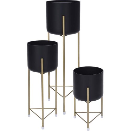  SAKSIJE SET 3/1 METALNE CRNE Cijene