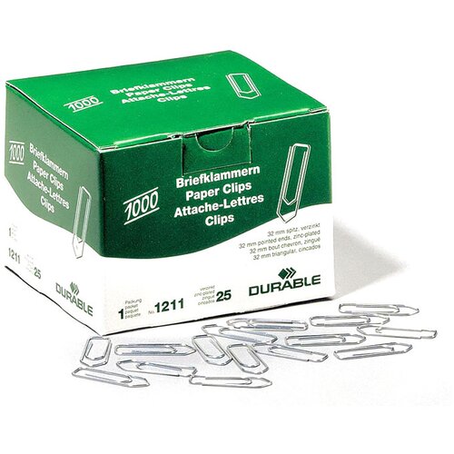 Durable Sponke za papir , pocinkane, 32mm, 100 kos Slike