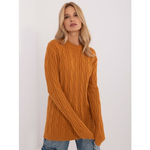 Fashion Hunters Dark yellow sweater with cuffs Cene