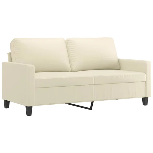 MAISON CHIC Dvosed kavč - Sofa - Kanape krem 140 cm umetno usnje, (21726984)