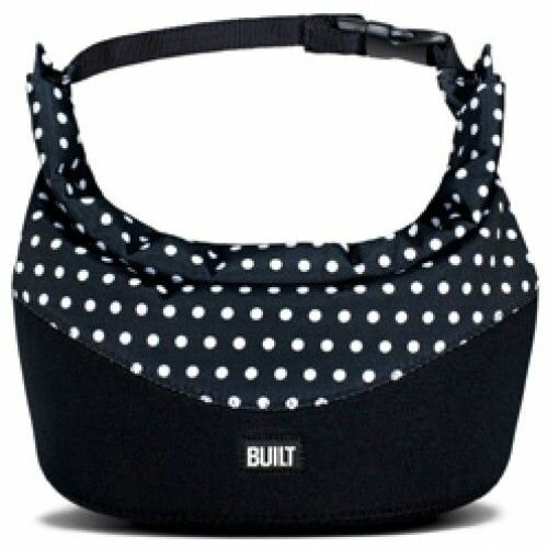 BUILT Rolltop Lunch Bag,Mini Dot Black & White RTLB1-MBW Slike