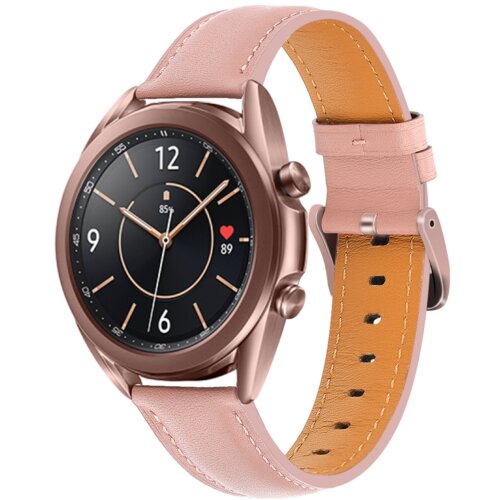 INF Usnjen pa&scaron;ček za Samsung Galaxy Watch 3 Pink, (21236320) Cene
