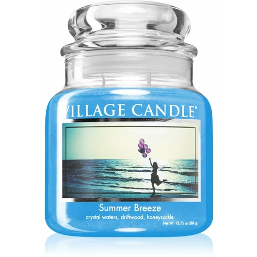 Village Candle Summer Breeze mirisna svijeća (Glass Lid) 389 g
