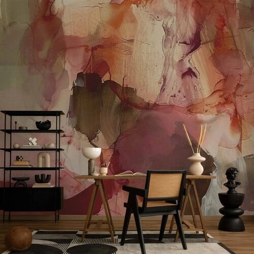  Foto tapeta - Spring composition &amp;ndash; transparencies and forms in watercolor style 250x175 Slike