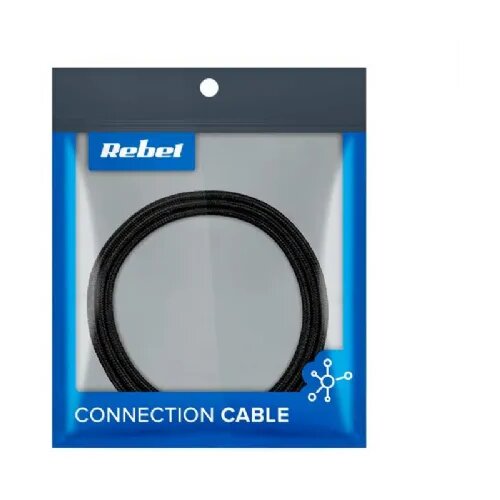 Rebel USB-kabel , magnetni, 3 v 1 (mikro USB, USB-C, lightning), 1 m, črn Slike