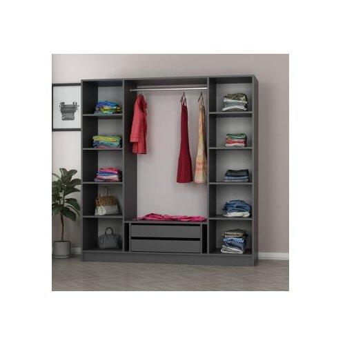 Hanah home kale - 4974 anthracite wardrobe Slike