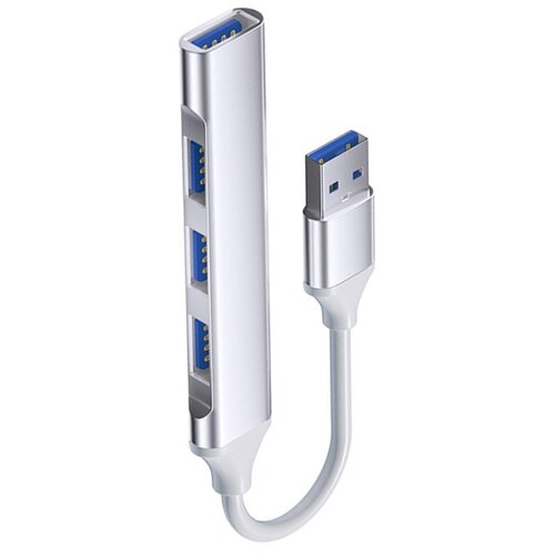 INF Type-C &scaron;tiri-vratni pametni raz&scaron;iritveni adapter z USB 2.0 x 4 priključki Silver, (5000079273) Cene
