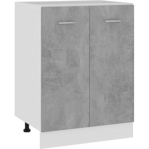 vidaXL Spodnja omarica betonsko siva 60x46x81,5 cm iverna plošča Cene