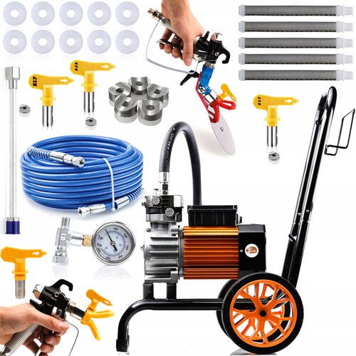 Rosfix SET AGREGAT ZA BARVANJE STRONG STORM 990 PLUS OSS04 – 3500W, 22MPA, 18L/MIN | 1/4", 220V, 35KG, (5000036449) Cene