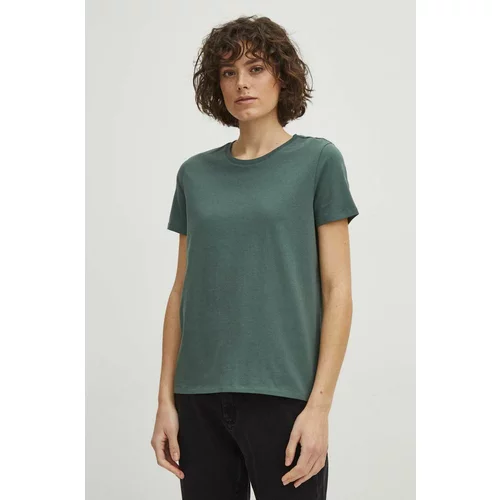 Medicine Pamučna majica za žene, boja: zelena