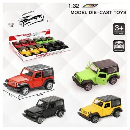 Magic Toys Jeep Wrangler kovinski model avtomobila na poteg nazaj v več različicah 1/32 Cene