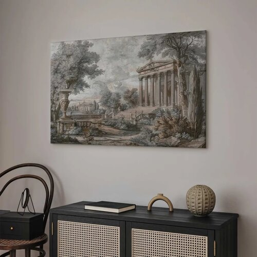  Slika - Temple on a hill - Greek architecture in subdued colours 120x80 Premium Print Cijene