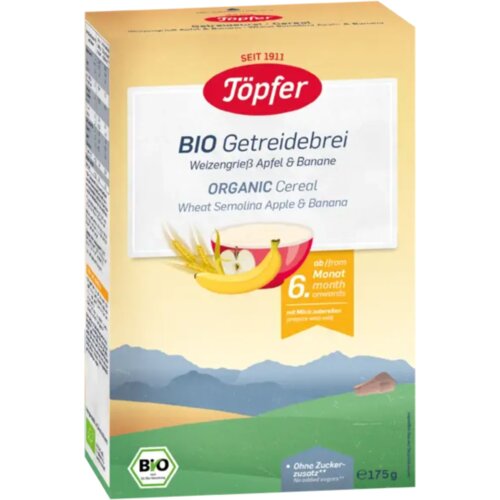 BIO žitna kaša - pšenični zdrob, jabolko & banana - 175 g Cene