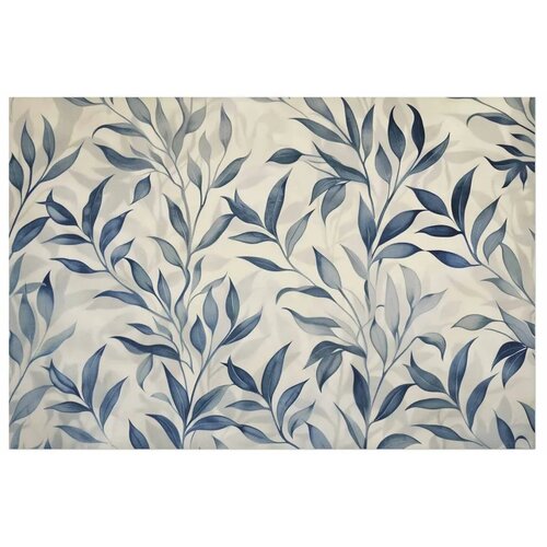  Plakat - Delicate Botanical Motif with Blue Leaves 60x40 Bez okvira Slike