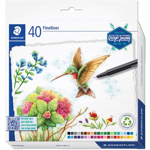  FINELINER 0,3 MM 40BOJA TRIPLUS DESIGN JOURNEY STAEDTLER 334 C40-C Cene