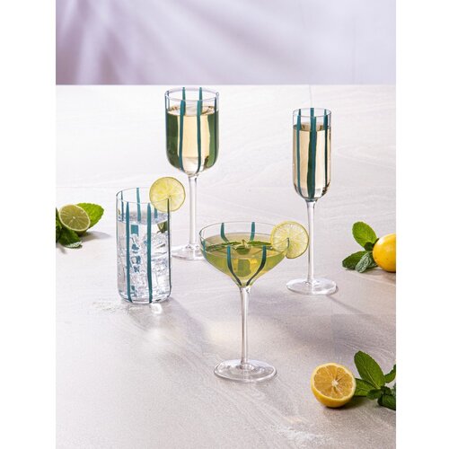 Ladelle Kozarci za vino v kompletu 4 ks 350 ml Stripe &amp;ndash; Slike