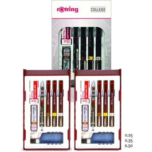 Rotring Grafična pisala 9/1 - College 06899 Cene