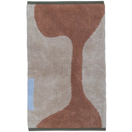 Mette Ditmer Denmark opečnato oranžno-bež pralna bombažna preproga 50x80 cm figura – Cene