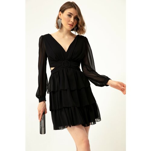 Lafaba Evening & Prom Dress - Black - Both Ruffle Slike