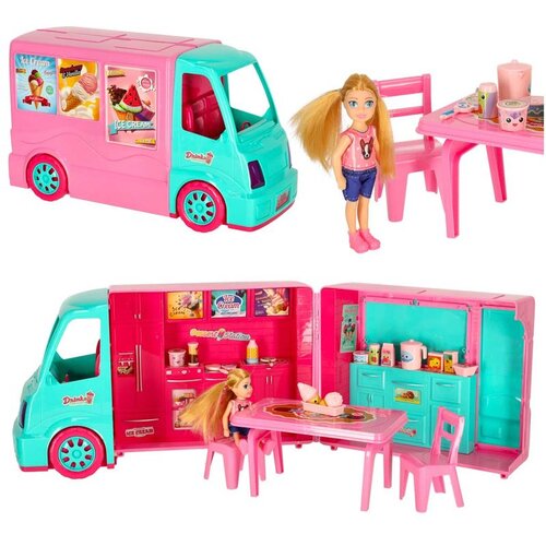  Food truck auto za lutke set 21 el. Slike