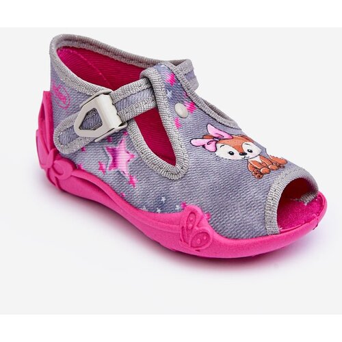Kesi Befado Squirrel Slippers Sandals Grey and Pink Slike