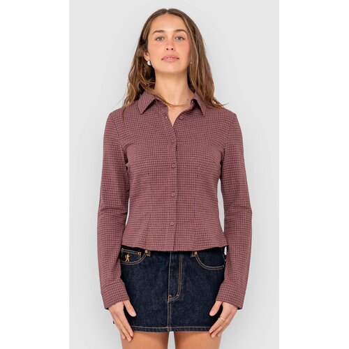 Rusty Dallas Fitted Button Up Srajca rhubarb Slike