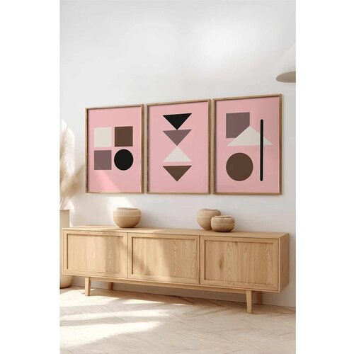 WALLXPERT Huhu521 - Višenamenska Dekorativna Slika u Ramovima (3 Komada) 50 x 70 cm Cene