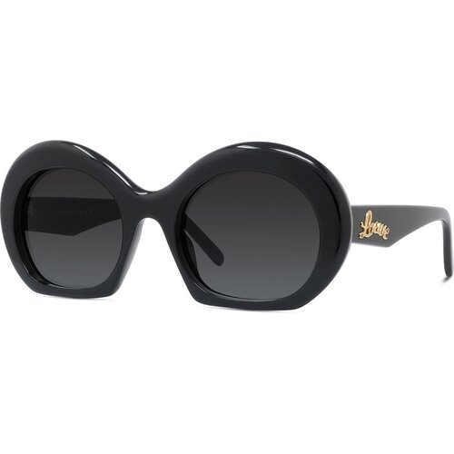 Loewe Curvy Black Round Sunglasses - ONE SIZE (54) Cene