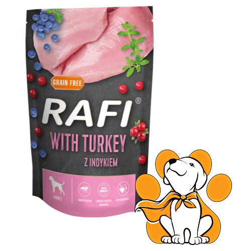 Rafi Dog Grain Free Turkey 500g, Vlažna Hrana Sa Ćuretinom Za Laku Probavu Cene