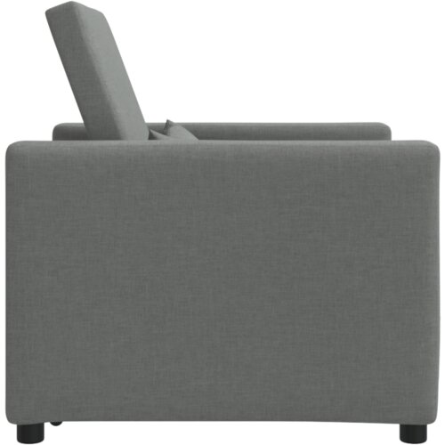  3-u-1 Singl Sofa Krevet Konvertibilna Tamno Siva Tkanina Slike