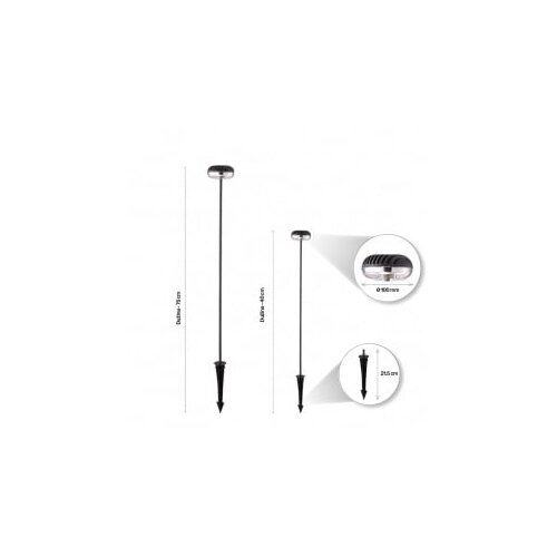 Bb Link led svetiljka hilite 5743-400 stubna 6W 3000K IP54 siva Cene