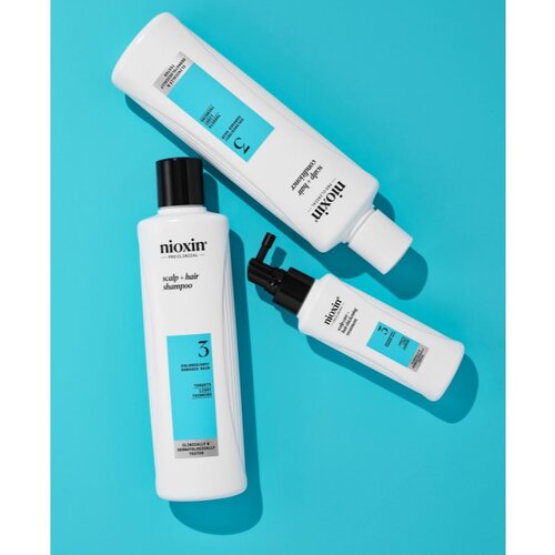 Nioxin System 3 Scalp + Hair Shampoo regenerator za obojenu rijetku kosu 300 ml Slike
