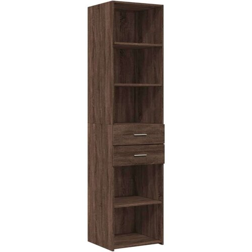 vidaXL Uski ormarić za pohranu smeđa boja hrasta 45x42,5x225 cm drveni Cijene