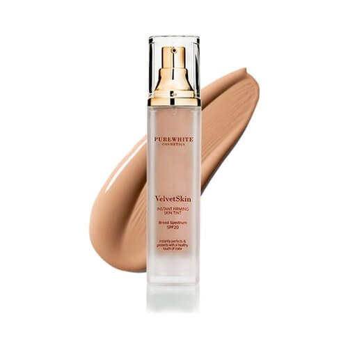 Pure White Cosmetics VelvetSkin Instant Firming Skin Tint SPF 20 - Tan Cene