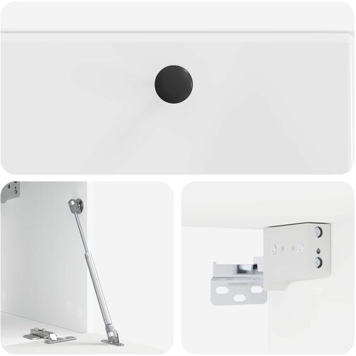  ormar za zid 59,5 x 31 x 30 cm Bijela visokog sjaja Slike