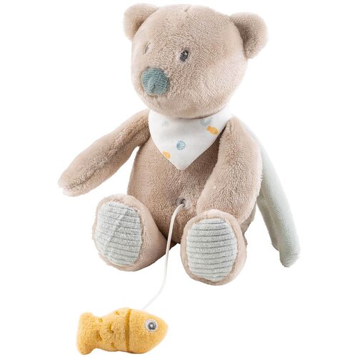 Nattou romeo, jules &amp;amp; sally pli&amp;scaron;ana glazbena igračka bear jules beige 20 cm Slike