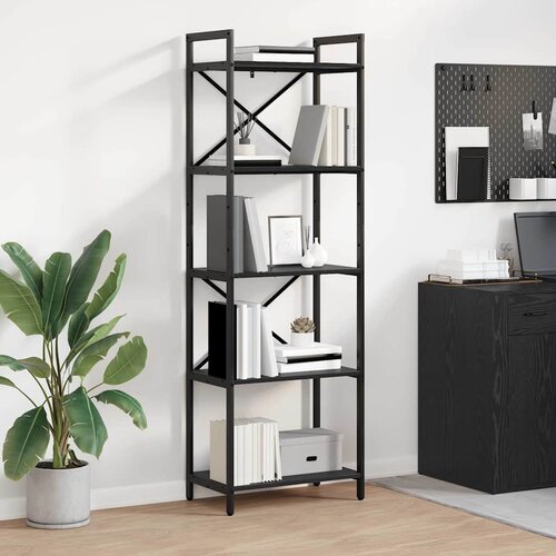  Polica Crni hrast 56 x 34 x 171 cm Konstruirano drvo Cijene